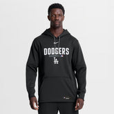 Black Los Angeles Dodgers Nike Authentic Collection Therma-FIT Hoodie