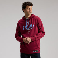Burgundy Philadelphia Phillies Nike Authentic Collection Therma-FIT Hoodie