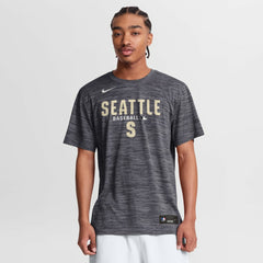 Black Seattle Mariners Nike Authentic Collection Velocity Dri-FIT T-Shirt