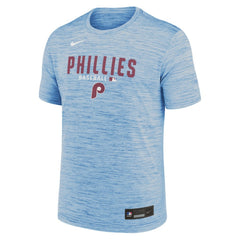 Light Blue Philadelphia Phillies Nike Authentic Collection Velocity Dri-FIT T-Shirt