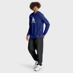 Royal Los Angeles Dodgers Nike Authentic Collection Dri-FIT Long Sleeve Hooded T-Shirt