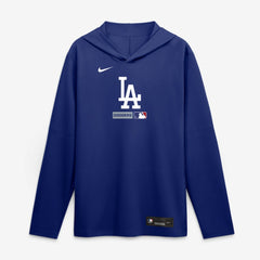 Royal Los Angeles Dodgers Nike Authentic Collection Dri-FIT Long Sleeve Hooded T-Shirt