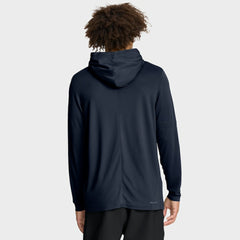 Navy Atlanta Braves Nike Authentic Collection Dri-FIT Long Sleeve Hooded T-Shirt