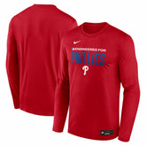 Red Philadelphia Phillies Nike Authentic Collection Legend Dri-FIT Long Sleeve T-Shirt