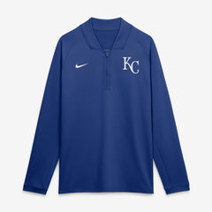 Royal Kansas City Royals Nike Authentic Collection Dri-FIT Raglan Half-Zip Pullover