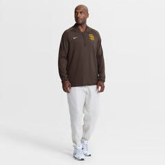 Brown San Diego Padres Nike Authentic Collection Dri-FIT Raglan Half-Zip Pullover