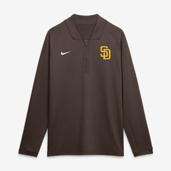 Brown San Diego Padres Nike Authentic Collection Dri-FIT Raglan Half-Zip Pullover