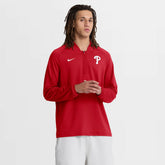 Red Philadelphia Phillies Nike Authentic Collection Dri-FIT Raglan Half-Zip Pullover