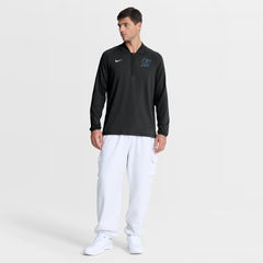 Black Miami Marlins Nike Authentic Collection Dri-FIT Raglan Half-Zip Pullover
