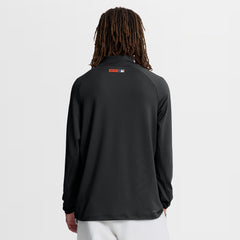 Black New York Mets Nike Authentic Collection Dri-FIT Raglan Half-Zip Pullover