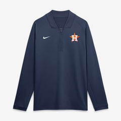 Navy Houston Astros Nike Authentic Collection Dri-FIT Raglan Half-Zip Pullover