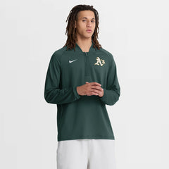 Green Athletics Nike Authentic Collection Dri-FIT Raglan Half-Zip Pullover