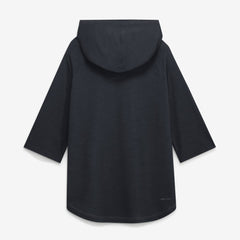 Gray Cleveland Guardians Nike Authentic Collection Flux Dri-FIT Raglan 3/4-Sleeve Hooded T-Shirt