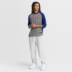Gray Texas Rangers Nike Authentic Collection Flux Dri-FIT Raglan 3/4-Sleeve Hooded T-Shirt
