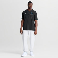 Black Miami Marlins Nike Authentic Collection Dri-FIT Quarter-Zip Windshirt