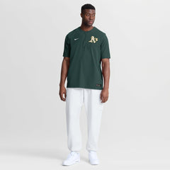Green Athletics Nike Authentic Collection Dri-FIT Quarter-Zip Windshirt