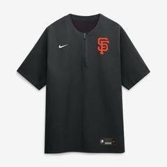 Black San Francisco Giants Nike Authentic Collection Dri-FIT Quarter-Zip Windshirt