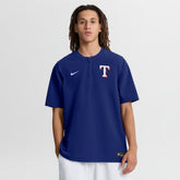 Royal Texas Rangers Nike Authentic Collection Dri-FIT Quarter-Zip Windshirt