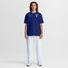 Royal Texas Rangers Nike Authentic Collection Dri-FIT Quarter-Zip Windshirt
