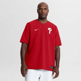 Red Philadelphia Phillies Nike Authentic Collection Dri-FIT Quarter-Zip Windshirt