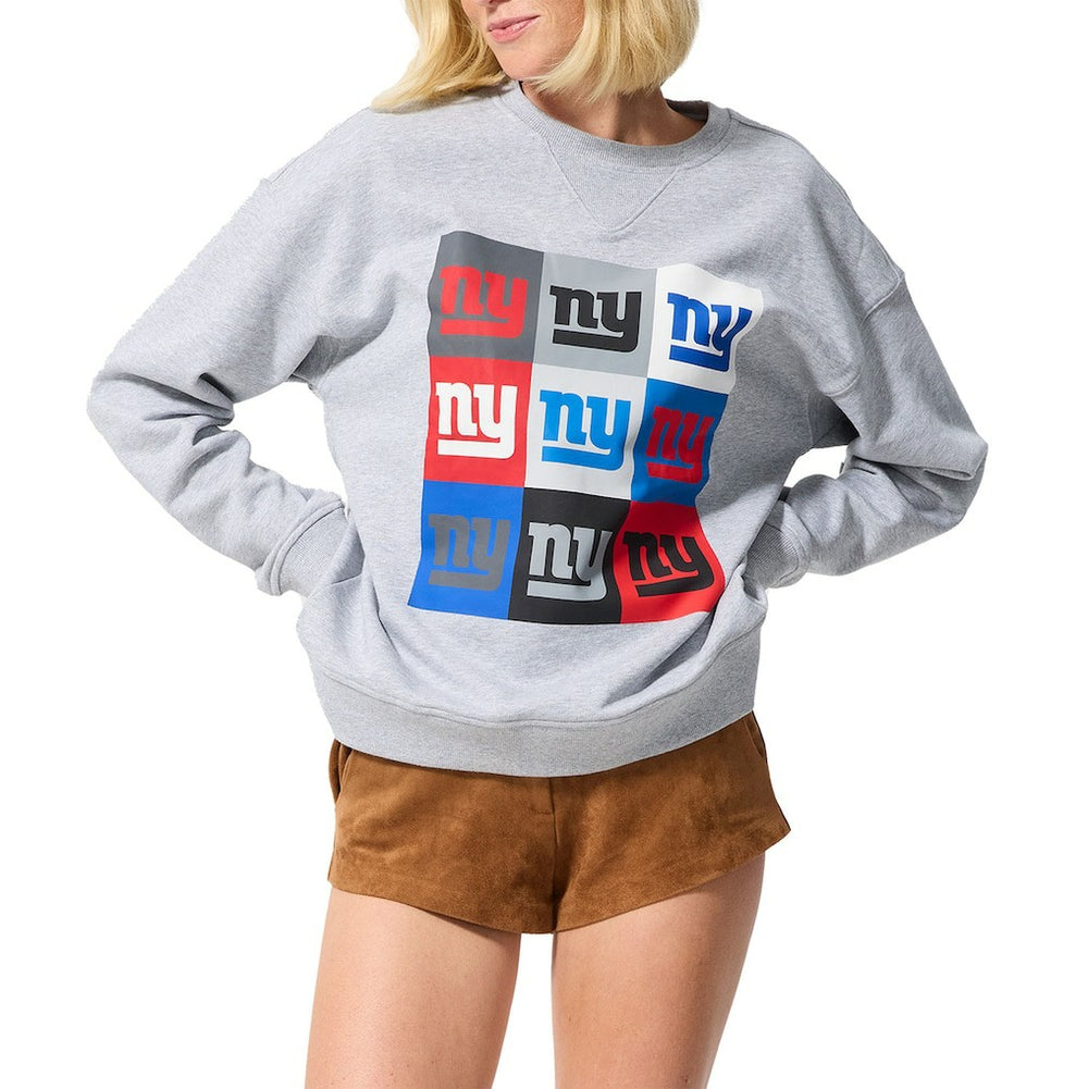Terez Women's Technicolor Oversized Sweatshirt - New York Giants Sweatshirts