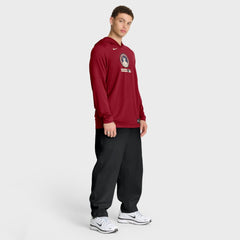 Red Cleveland Guardians Nike City Connect Dri-FIT Long Sleeve Hooded T-Shirt