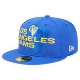 Overlap Wordmark 59FIFTY Fitted Hat - Los Angeles Rams Hats