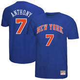 Mitchell & Ness Carmelo Anthony New York Knicks Hardwood Classics Retro Name & Number T-Shirt