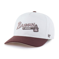 Stone/Burgundy Atlanta Braves '47 Unisex Love Letter Adjustable Hitch Hat