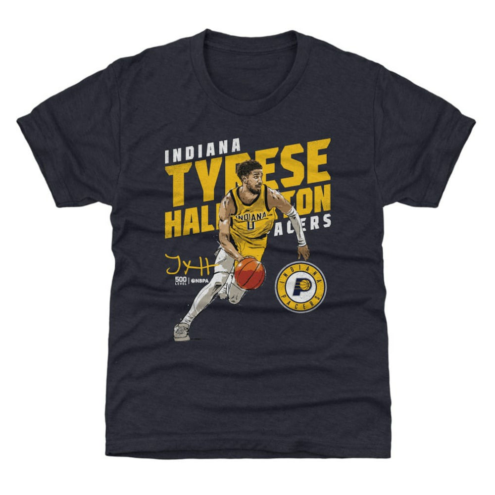 Tyrese Haliburton Indiana Pacers 500 Level Youth Slant T-Shirt