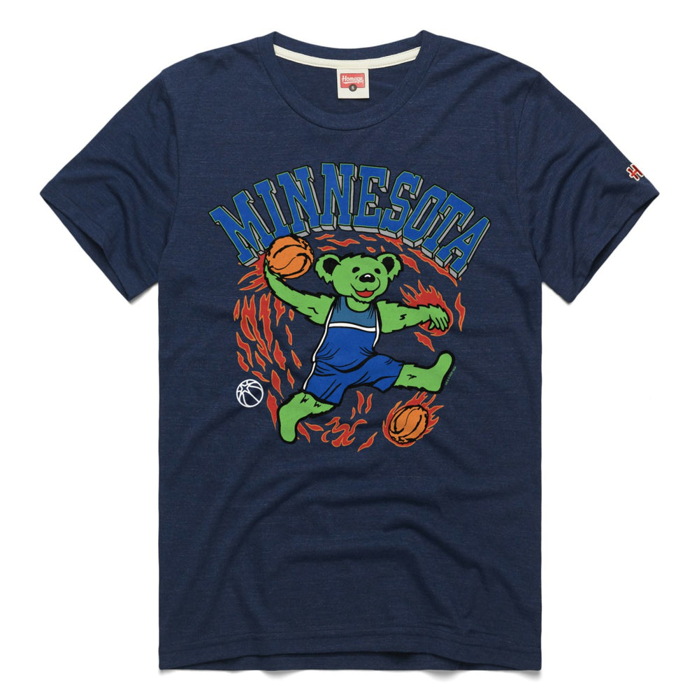 Minnesota Timberwolves Homage Unisex Grateful Dead Tri-Blend T-Shirt