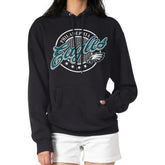 G-III 4Her by Carl Banks Women's Pinstripe Circle Fleece Pullover Hoodie - Philadelphia Eagles Hoodies