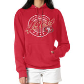 G-III 4Her by Carl Banks Women's Pinstripe Circle Fleece Pullover Hoodie - San Francisco 49ers Hoodies