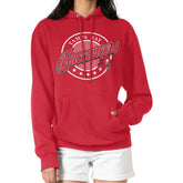 G-III 4Her by Carl Banks Women's Pinstripe Circle Fleece Pullover Hoodie - Tampa Bay Buccaneers Hoodies