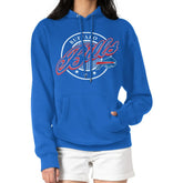 G-III 4Her by Carl Banks Women's Pinstripe Circle Fleece Pullover Hoodie - Buffalo Bills Hoodies