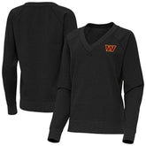 Antigua Women's Varsity Tri-Blend V-Neck Long Sleeve T-Shirt - Washington Commanders T-shirts
