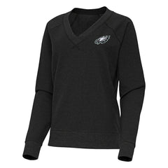 Antigua Women's Varsity Tri-Blend V-Neck Long Sleeve T-Shirt - Philadelphia Eagles T-shirts