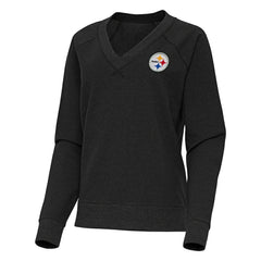 Antigua Women's Varsity Tri-Blend V-Neck Long Sleeve T-Shirt - Pittsburgh Steelers T-shirts
