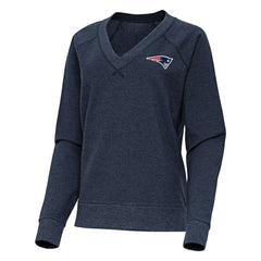 Antigua Women's Varsity Tri-Blend V-Neck Long Sleeve T-Shirt - New England Patriots T-shirts