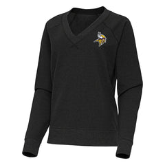 Antigua Women's Varsity Tri-Blend V-Neck Long Sleeve T-Shirt - Minnesota Vikings T-shirts