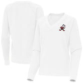 Antigua Women's Varsity Tri-Blend V-Neck Long Sleeve T-Shirt - Cleveland Browns T-shirts