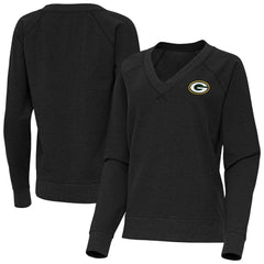 Antigua Women's Varsity Tri-Blend V-Neck Long Sleeve T-Shirt - Green Bay Packers T-shirts