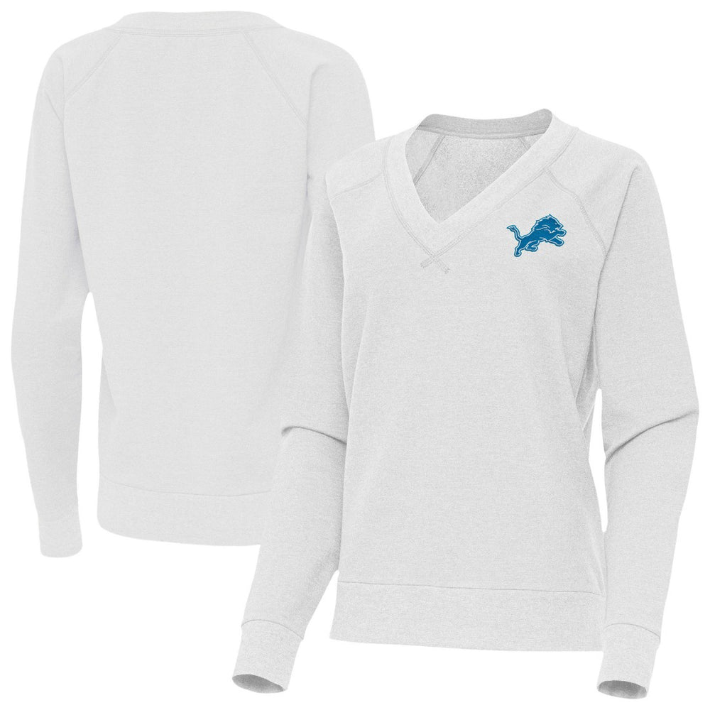 Antigua Women's Varsity Tri-Blend V-Neck Long Sleeve T-Shirt - Detroit Lions T-shirts