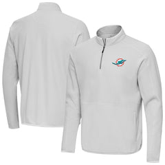 Antigua Step Up Quarter-Zip Pullover - Miami Dolphins Pullover