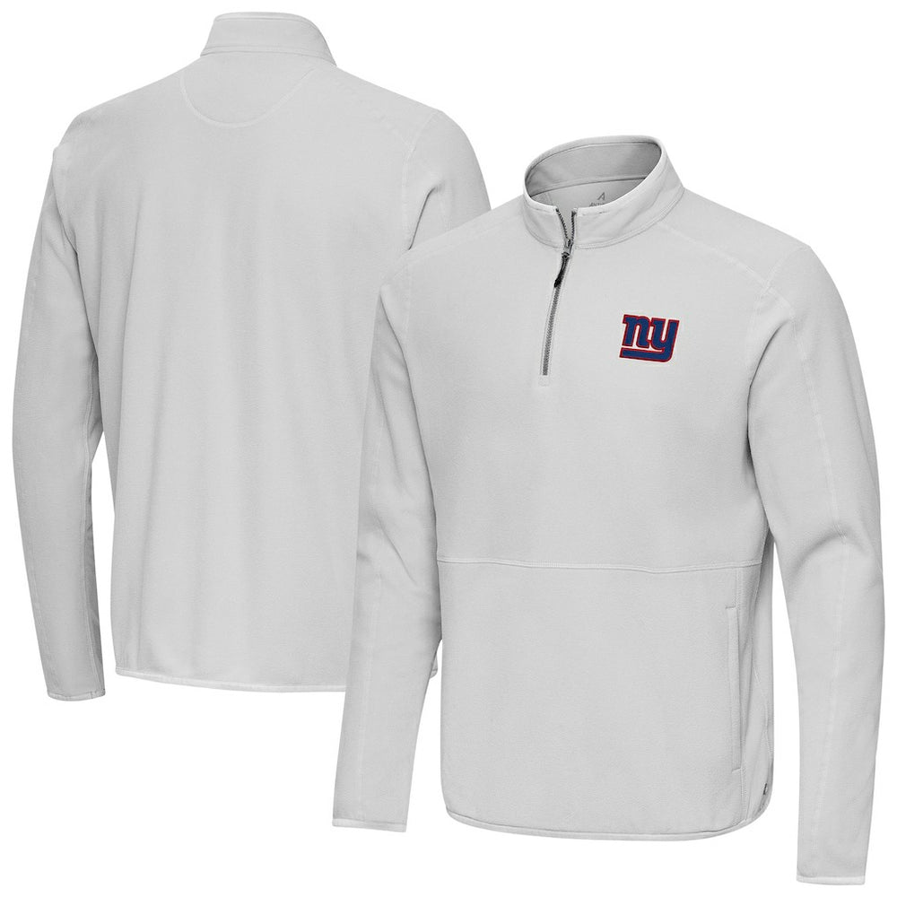 Antigua Step Up Quarter-Zip Pullover - New York Giants Pullover