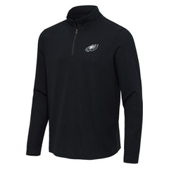 Antigua Sync Tri-Blend Quarter-Zip Pullover - Philadelphia Eagles Pullover