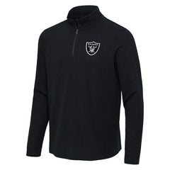 Antigua Sync Tri-Blend Quarter-Zip Pullover - Las Vegas Raiders Pullover