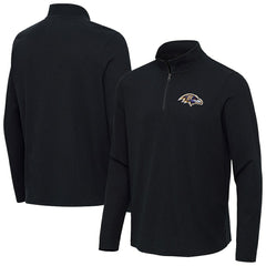 Antigua Sync Tri-Blend Quarter-Zip Pullover - Baltimore Ravens Pullover