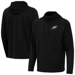 Antigua Connected Quarter-Zip Pullover Hoodie - Philadelphia Eagles Hoodies