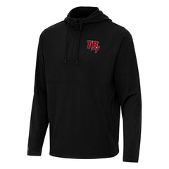 Antigua Connected Quarter-Zip Pullover Hoodie - Tampa Bay Buccaneers Hoodies